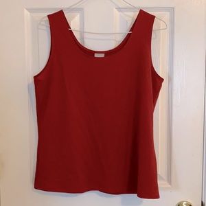 Nylon spandex blend cami maroon top